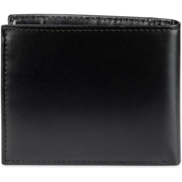 Men's Leather Wallet–Slim Bifold with 6 Credit Card Pockets &Removable ID Window - Picture 3 of 8